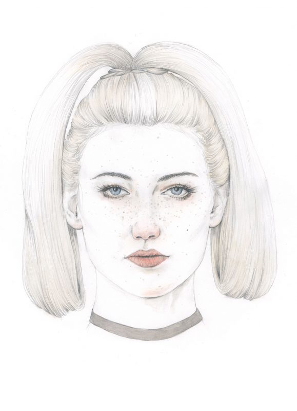 579x800 Happy Easter Bunny Ear Bunches Illustration - Easter Bunny Sketch