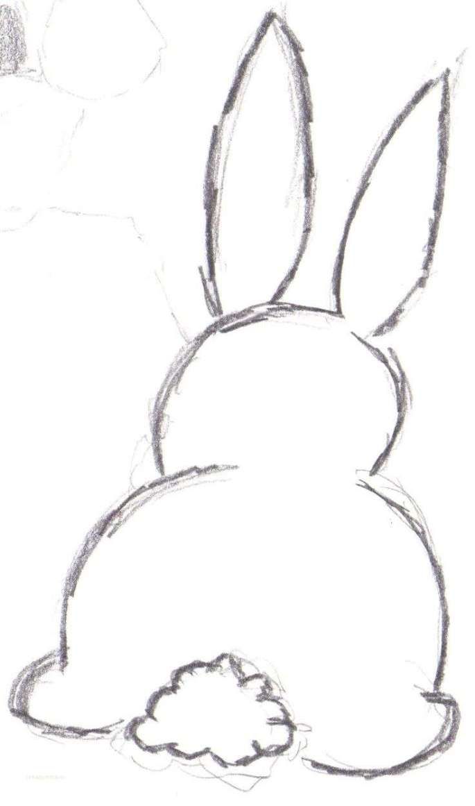 685x1161 Unique Easy Easter Bunny Drawing With Example Pictures - Easter Bunny Sketch