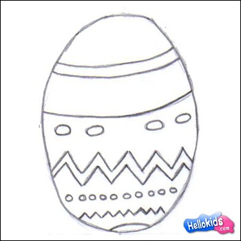 350x350 How To Draw How To Draw An Easter Egg - Easter Egg Sketch
