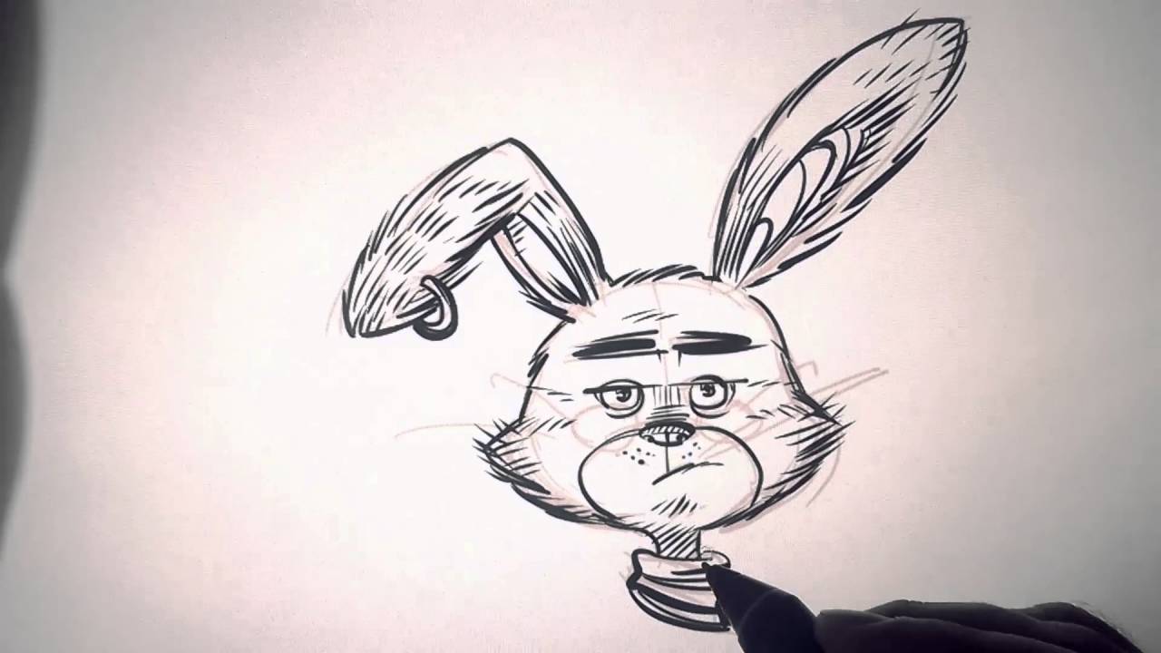 1280x720 D.e.b. (Dirty Easter Bunny) Sketch Timelapse ) - Easter Rabbit Sketch