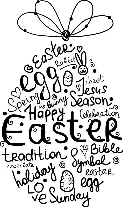 475x800 Easter Egg, Sketch For Your Design Stock Vector Colourbox - Easter Sketches