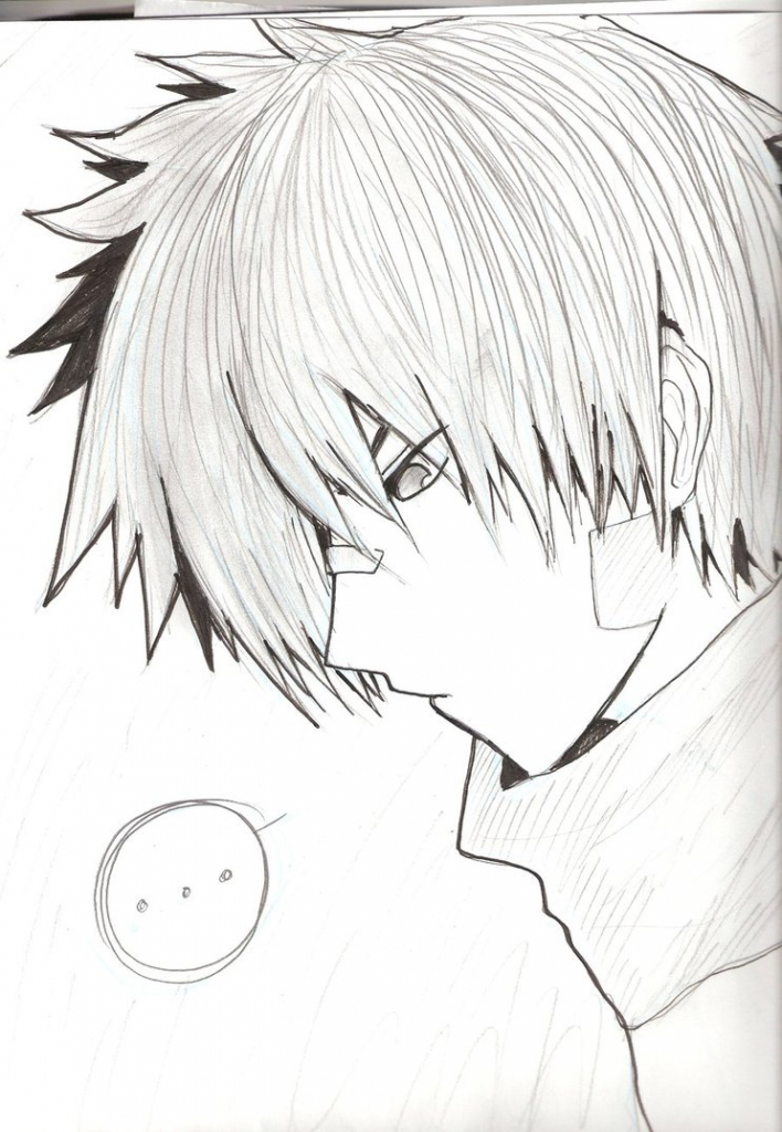 Easy Anime Boy Sketch 17 