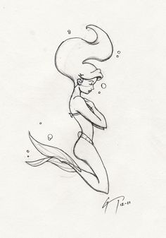 236x337 Drawn Mermaid Beginner - Easy Art Sketches