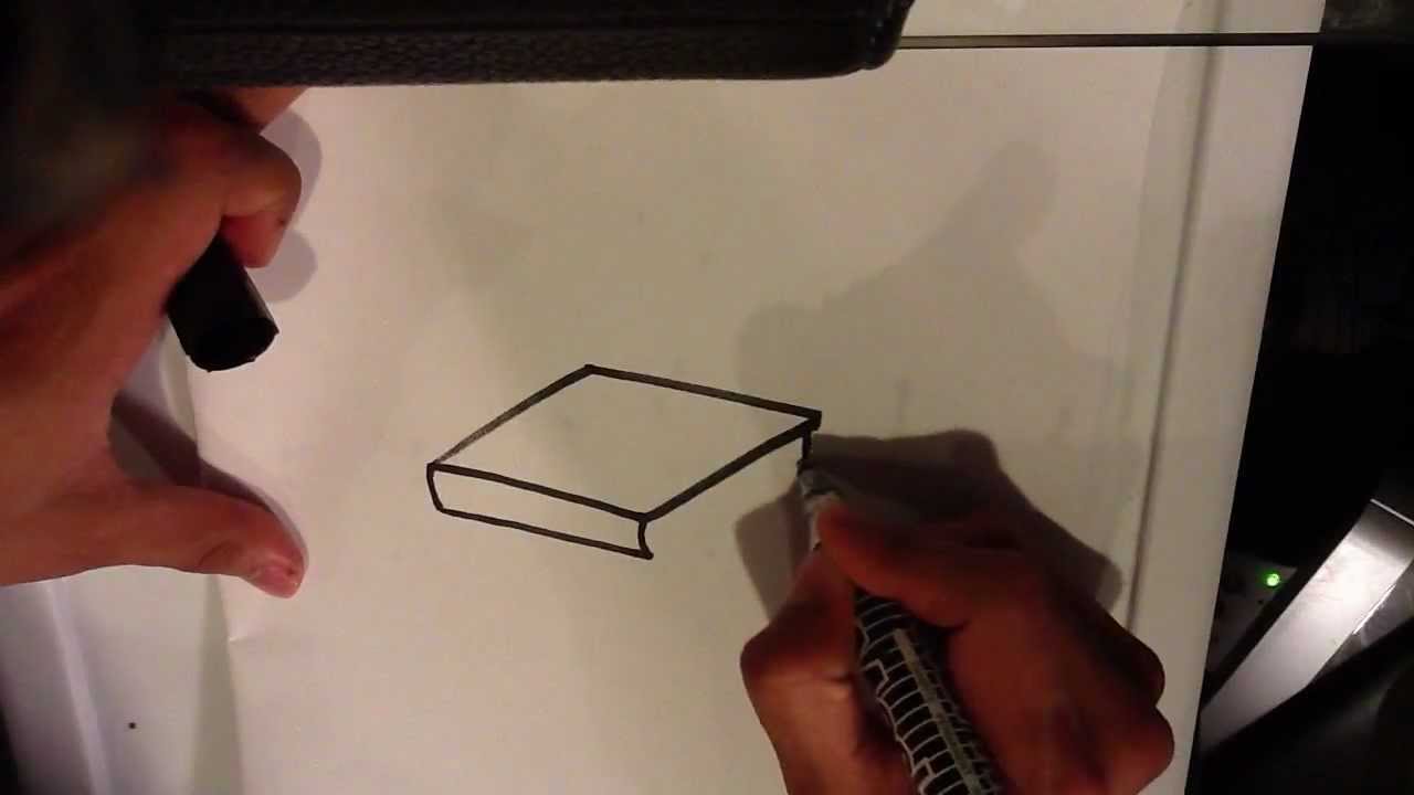 1280x720 How To Draw A Book - Easy Book Sketch