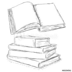 236x236 Drawings Of Books Sketch Open Book Icon Stock Vector Chuvilo - Easy Book Sketch
