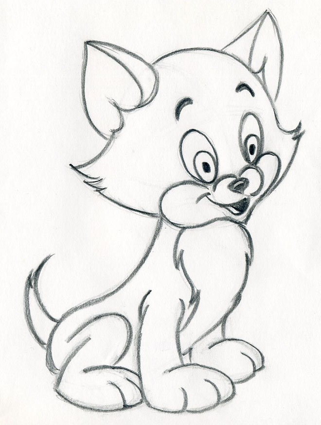 660x875 How To Draw Cartoon Kitten Easily And Effortlessly In Few Simple - Easy Cartoon Sketches