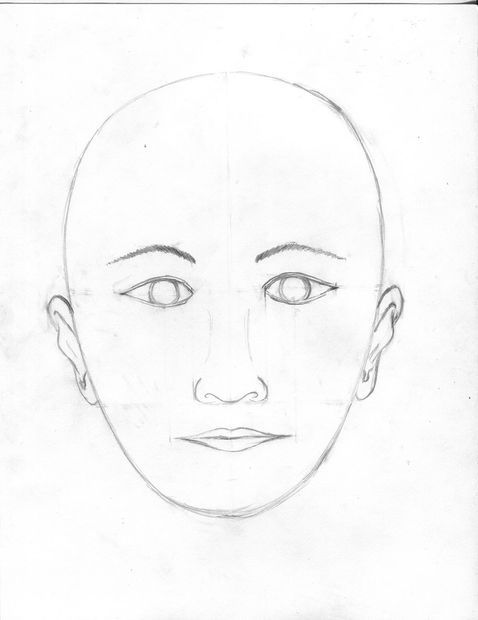 478x620 How To Draw A Face (Proportions Made Easy) Drawing - Easy Face Sketches