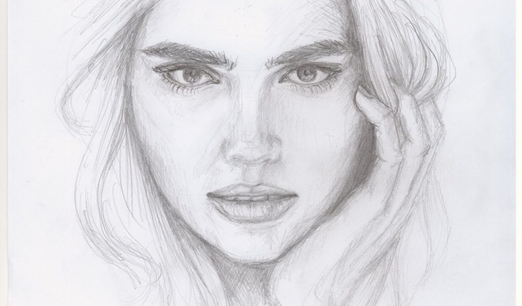 Easy Face Sketches at PaintingValley.com | Explore collection of Easy ...