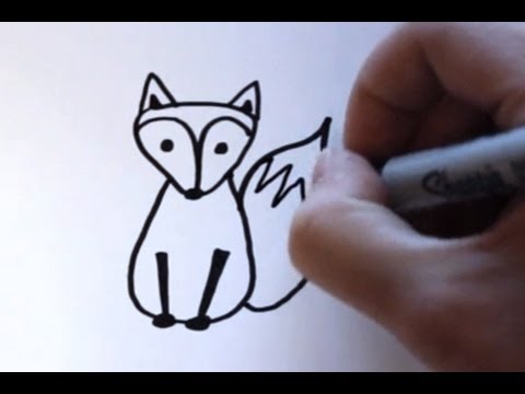 480x360 How To Draw A Cartoon Fox - Easy Fox Sketch