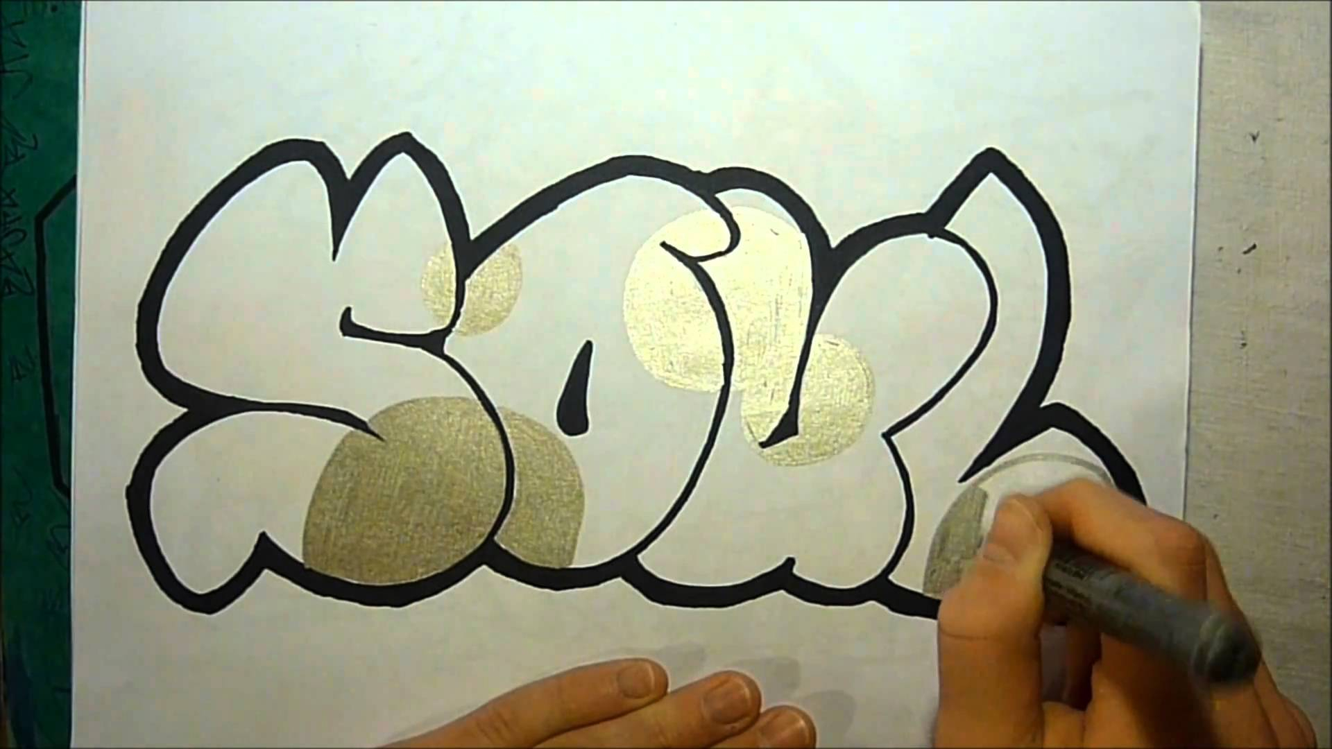 Easy Graffiti Sketches at PaintingValley.com | Explore collection of