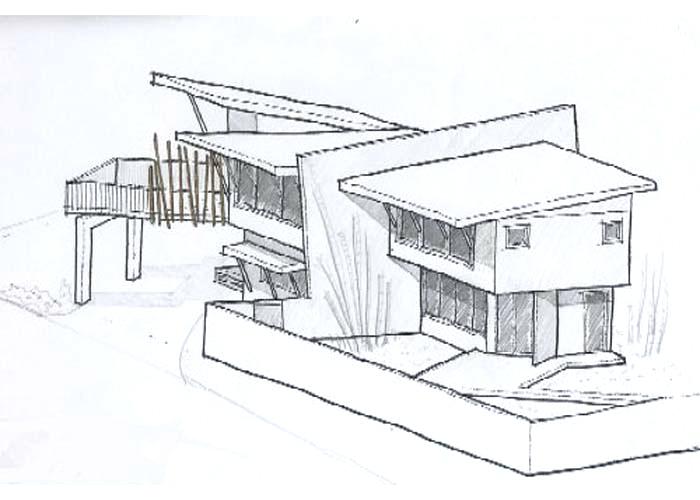 700x500 Sketched House Design 3 Dream House Sketch Easy Simple Dream House - Easy House Sketch
