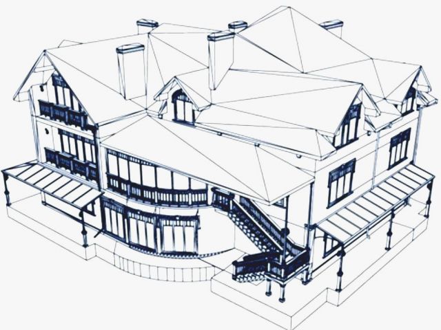 640x480 3d Drawing Easy Beautiful How To Draw A 3d House Architecture - Easy House Sketch