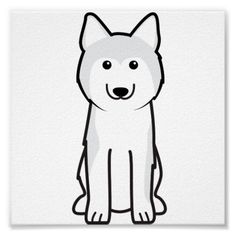 236x236 The 78 Best Siberian Husky Images Cartoon Dog, Dog - Easy Husky Sketch