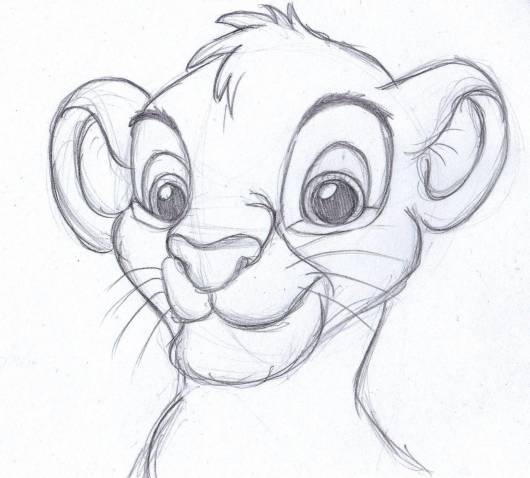 530x478 Easy Lion Drawings In Pencil Inspirational The Lion King E Of My - Easy Lion Sketch