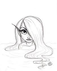 202x250 Image Result For Easy Mermaid Drawing Tumblr Mermaid - Easy Mermaid Sketch