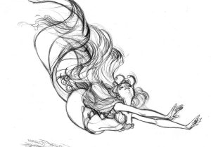 300x210 Beautiful Mermaid Sketch Easy Mermaid Drawing At Getdrawings - Easy Mermaid Sketch
