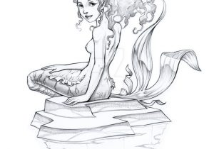 300x210 Drawing Of Mermaids In Pencil Easy To Draw Mermaid Using Pencil - Easy Mermaid Sketch