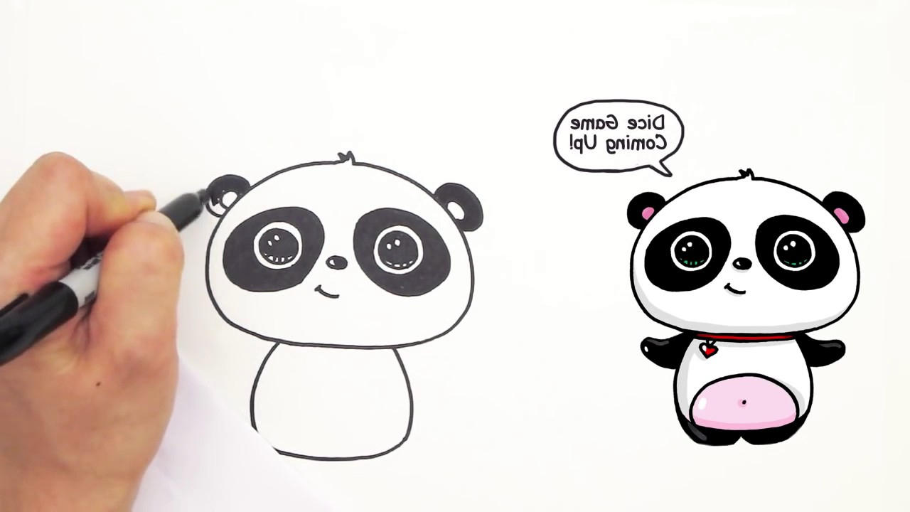 Easy Panda Sketch at PaintingValley.com | Explore collection of Easy ...