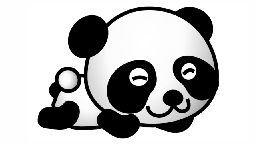 900x506 Download Panda Drawing Easy Clipart Giant Panda Drawing Drawing - Easy Panda Sketch