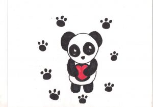 300x210 Cute Panda Drawings Easy Easy To Draw Cartoon Panda Panda Drawing - Easy Panda Sketch