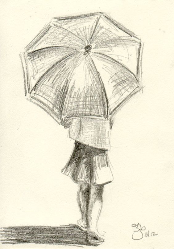 564x808 Unique And Utterly Captivating Umbrella Art To Drizzle You With - Easy Pics To Sketch