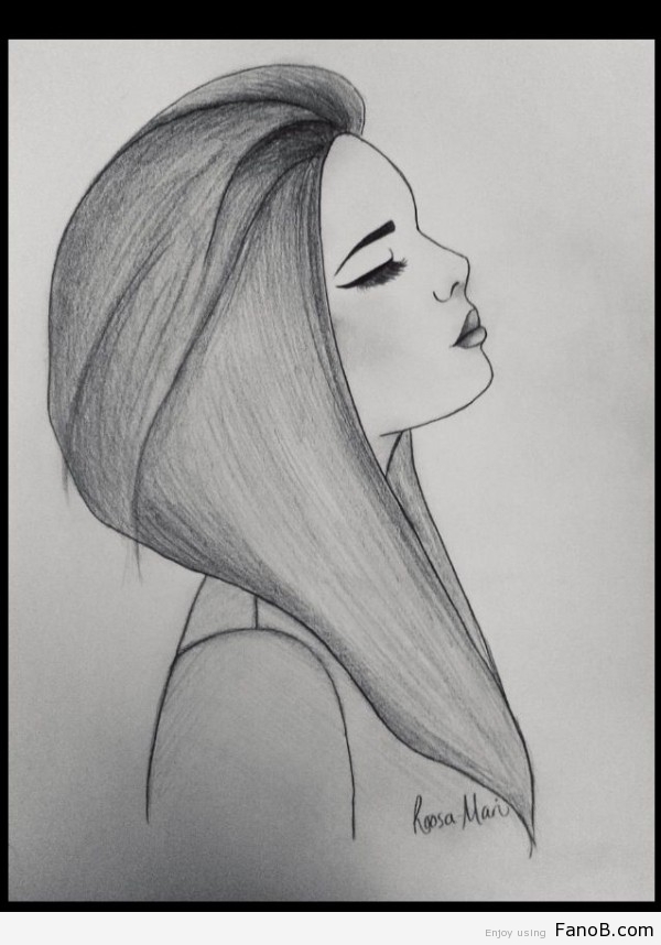 600x858 Drawn Sanya Easy Draw - Easy Pics To Sketch