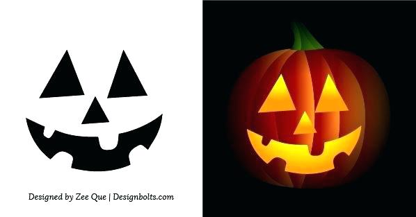 598x313 Halloween Pumpkin Carving Stencils Scary Wallsviews.co - Easy Pumpkin Sketches
