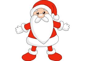 300x200 How To Draw Cute Santa Claus - Easy Santa Sketch