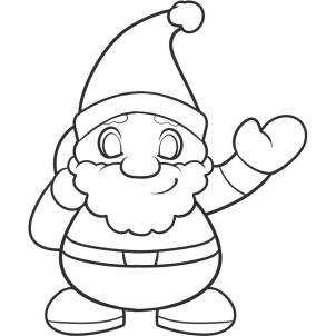 302x302 How To Draw Santa - Easy Santa Sketch