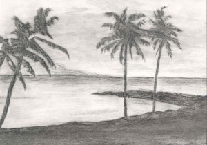 300x210 Easy Scenery Paintings For Beginners Black And White Easy Scenery - Easy Scenery Sketch