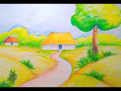 Easy Scenery Sketch At Paintingvalley Com Explore Collection Of