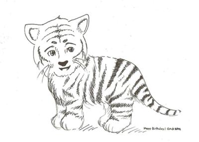 400x285 Le Tiger - Easy Sketch Designs