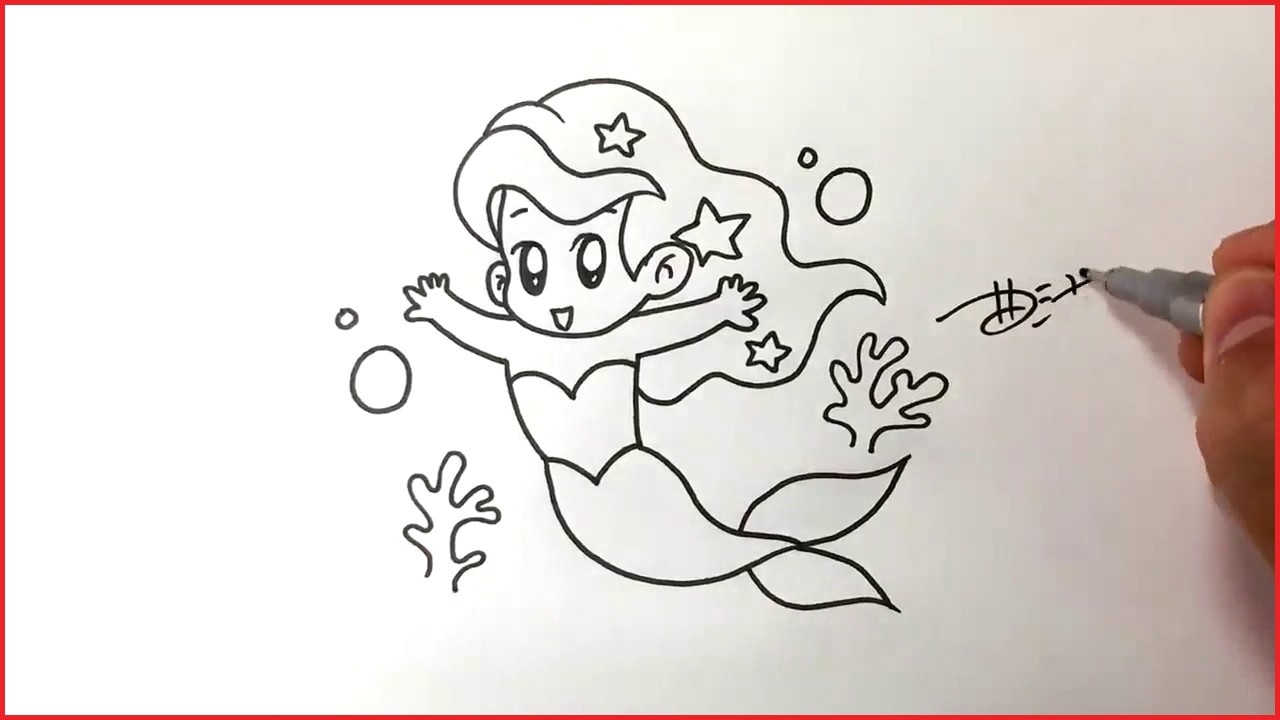 1280x720 Mermaid Drawing Easy 135094 How To Draw Mermaid Easy Drawing Ideas - Easy Sketch Ideas