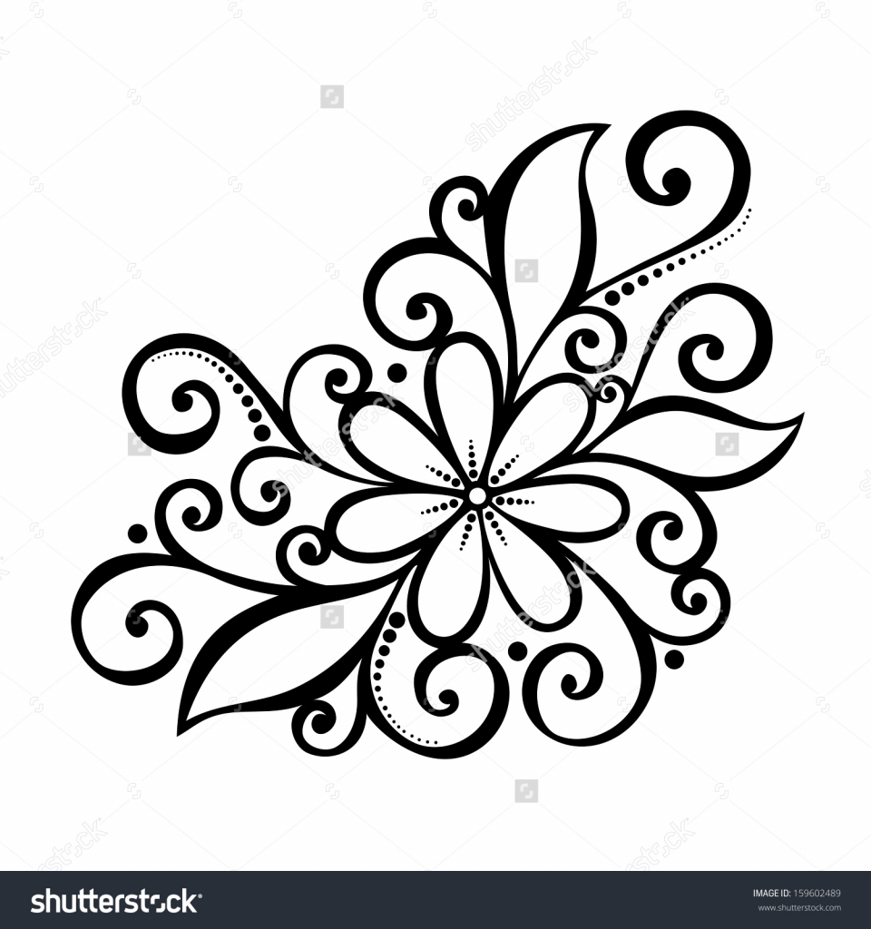 960x1024 Easy Drawings Cute Sketch Flower Pretty - Easy Sketch Of A Flower