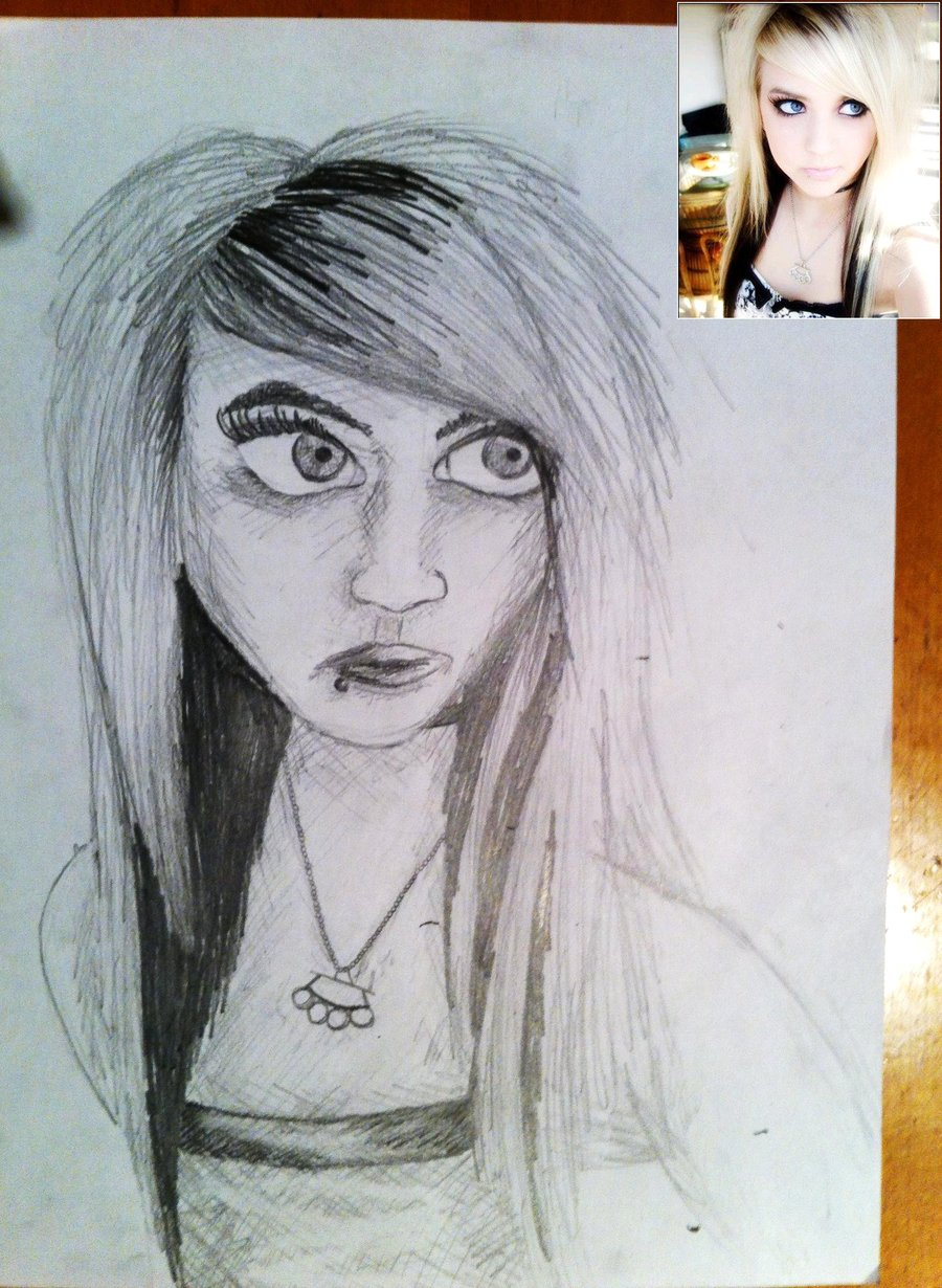 900x1230 Simple Pencil Drawings Of Girl Pencil Drawing In Stepstep Anime - Easy Sketch Of A Girl