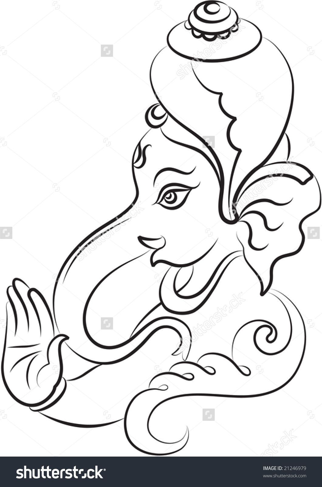 Ganesh Chaturthi Drawing Easy