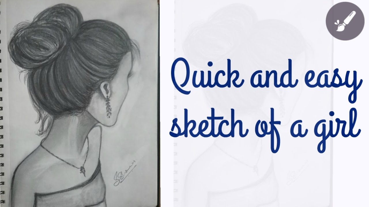 1280x720 Quick And Easy Sketch Of Girl - Easy Sketch Of Girls