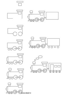 236x333 568 Best Art Ed - Easy Train Sketch
