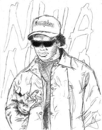 336x430 Eazy E Tupac And Biggie Sketches Eazy E By 7n5 Eazy E (R.i.p - Eazy E Sketch