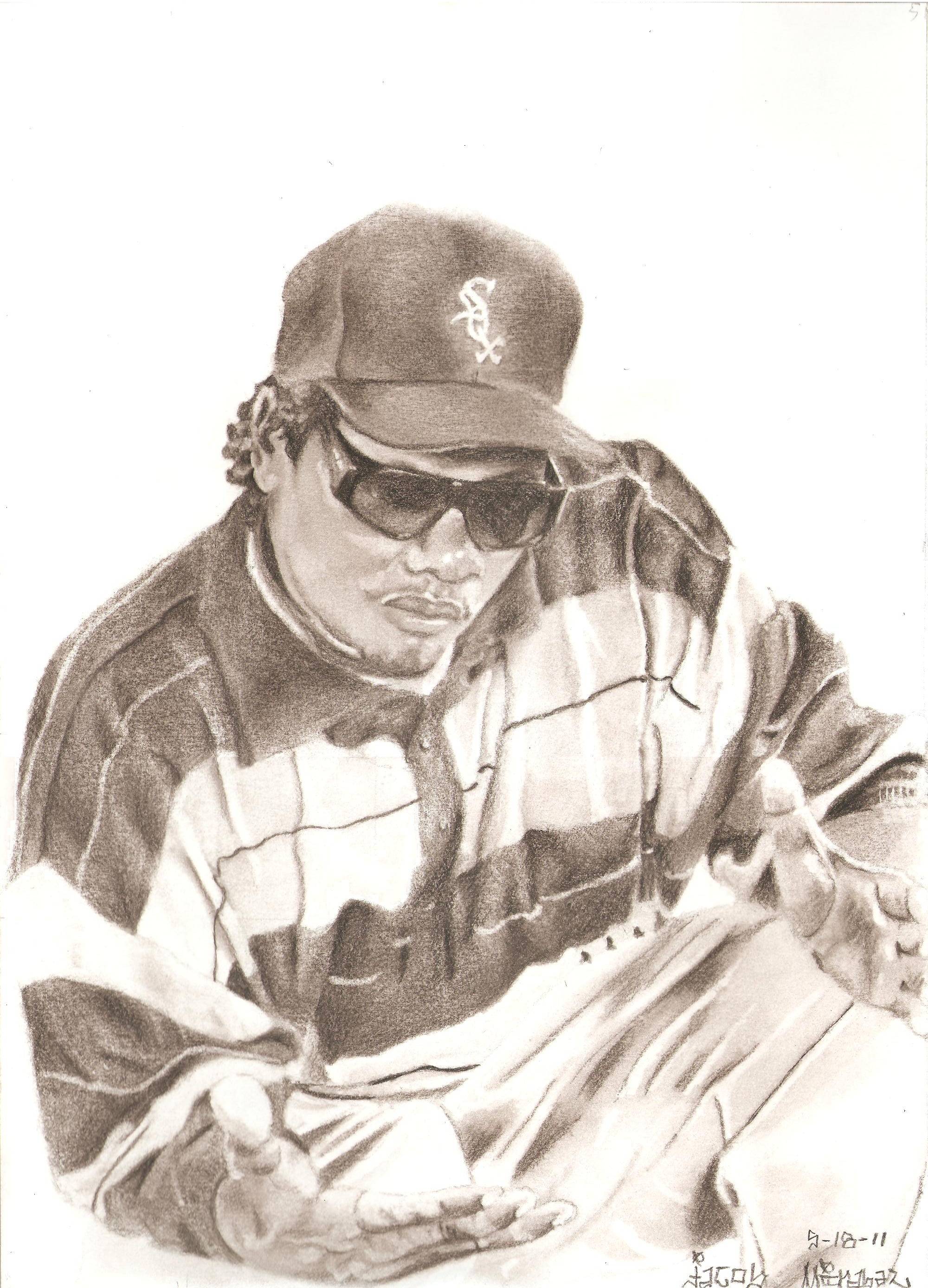2000x2776 Eazy E Portrait Drawn Last Year Drawing - Eazy E Sketch