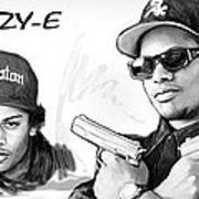 180x180 Eazy E Art Drawing Sketch Poster Poster By Kim Wang - Eazy E Sketch