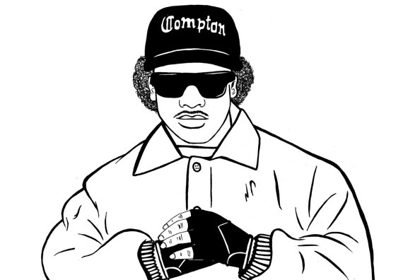 How To Draw Eazy E Step By Step Straight outta compton nwa drawing ...