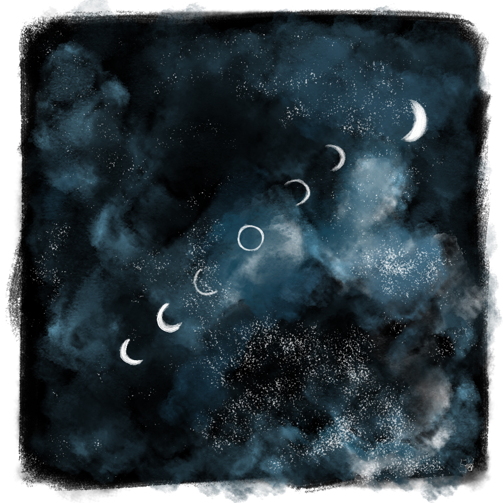 1000x1000 Holly Does Art Sketch A Day 13018 - Eclipse Sketch