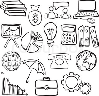 320x310 Sketch Economy Seamless Pattern Stock Vector Colourbox - Economy Sketch