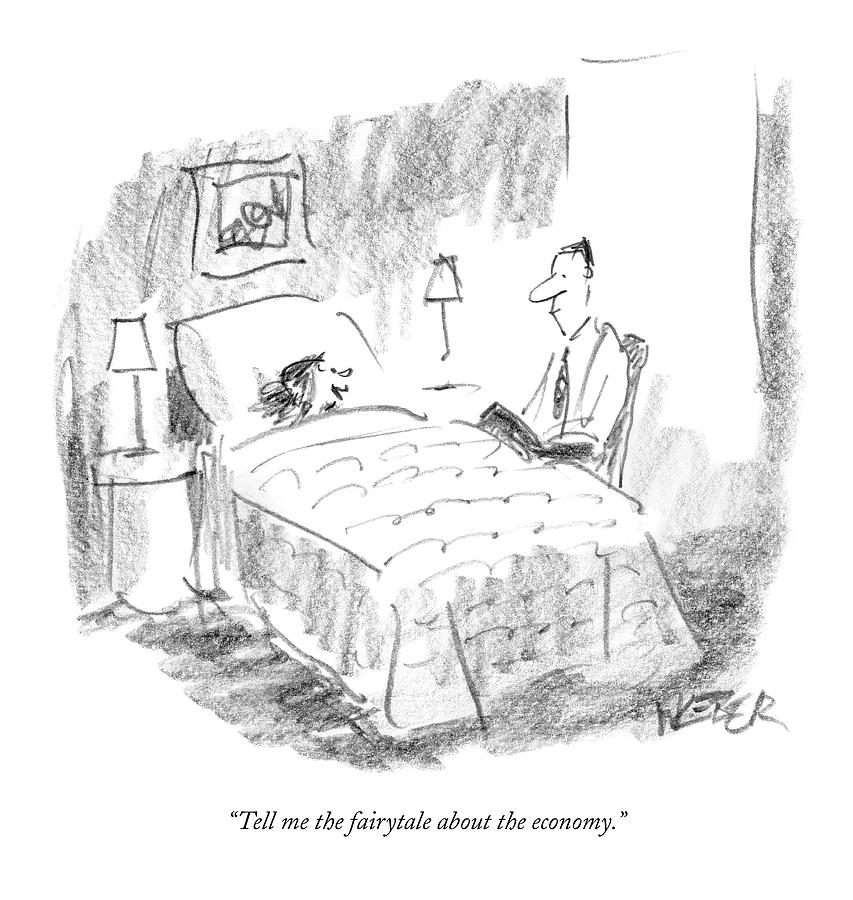 853x900 Tell Me The Fairytale About The Economy Drawing By Robert Weber - Economy Sketch