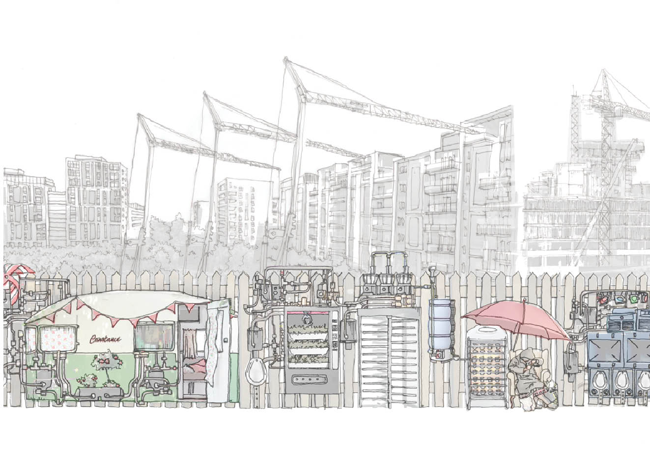 1323x935 Zcu Cbt) An Informal Liminal Economy, Cabinet Of Curiosity - Economy Sketch