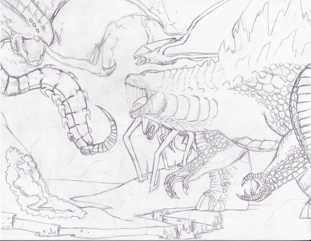 1015x787 The Top Of A Primordial Ecosystem Sketch By Burningg Hellonearth - Ecosystem Sketch