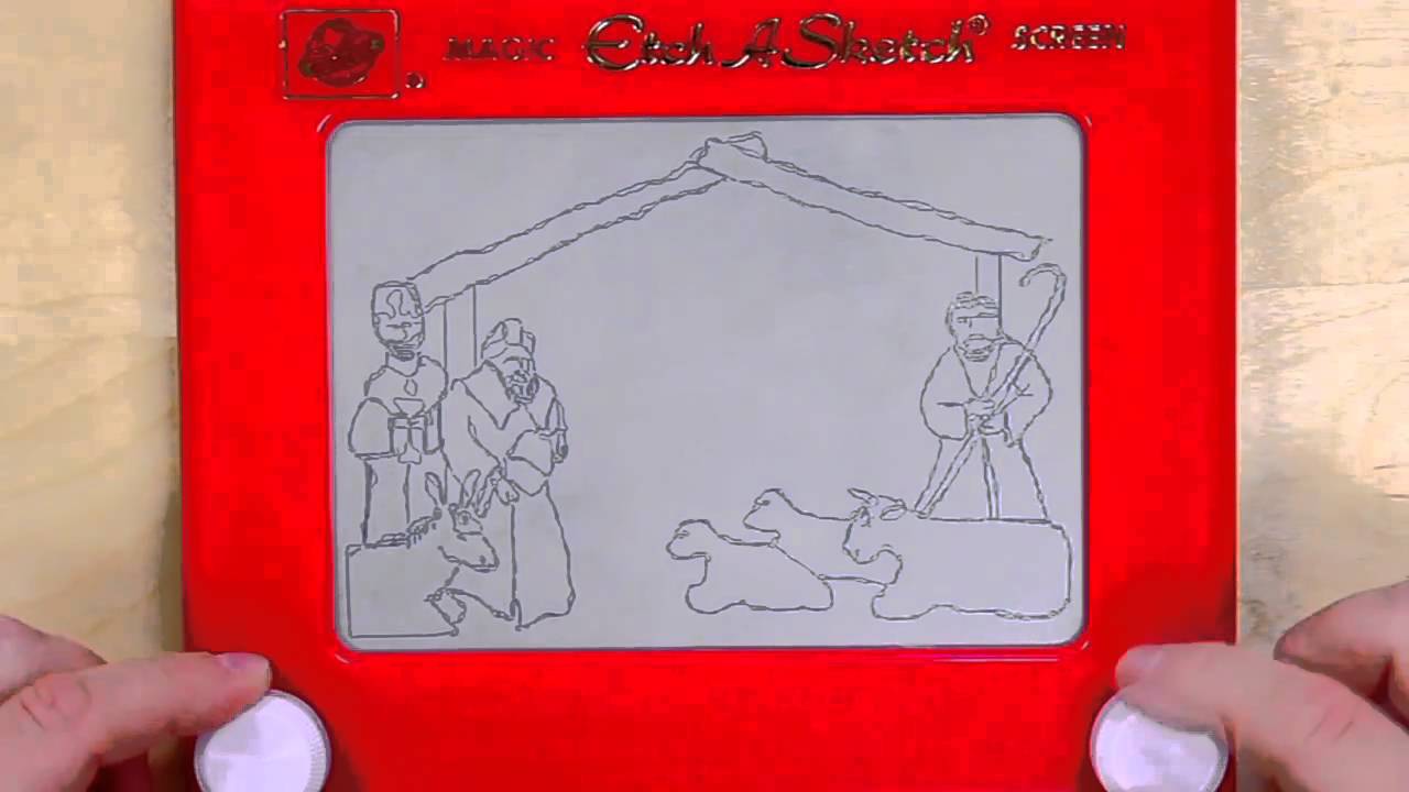 1280x720 Etch A Sketch Nativity - Ecta Sketch