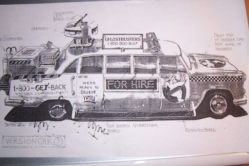 850x567 Concept To Creation Original Movie Car Design Sketches - Ecto Sketch
