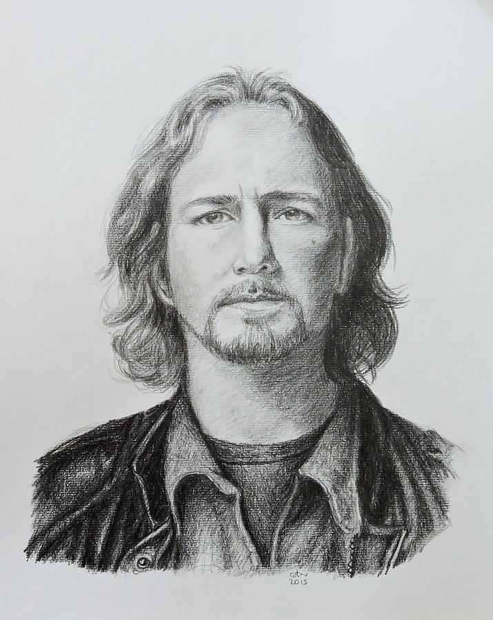 715x900 Eddie Vedder Drawing By Carina Povarchik - Eddie Vedder Sketch